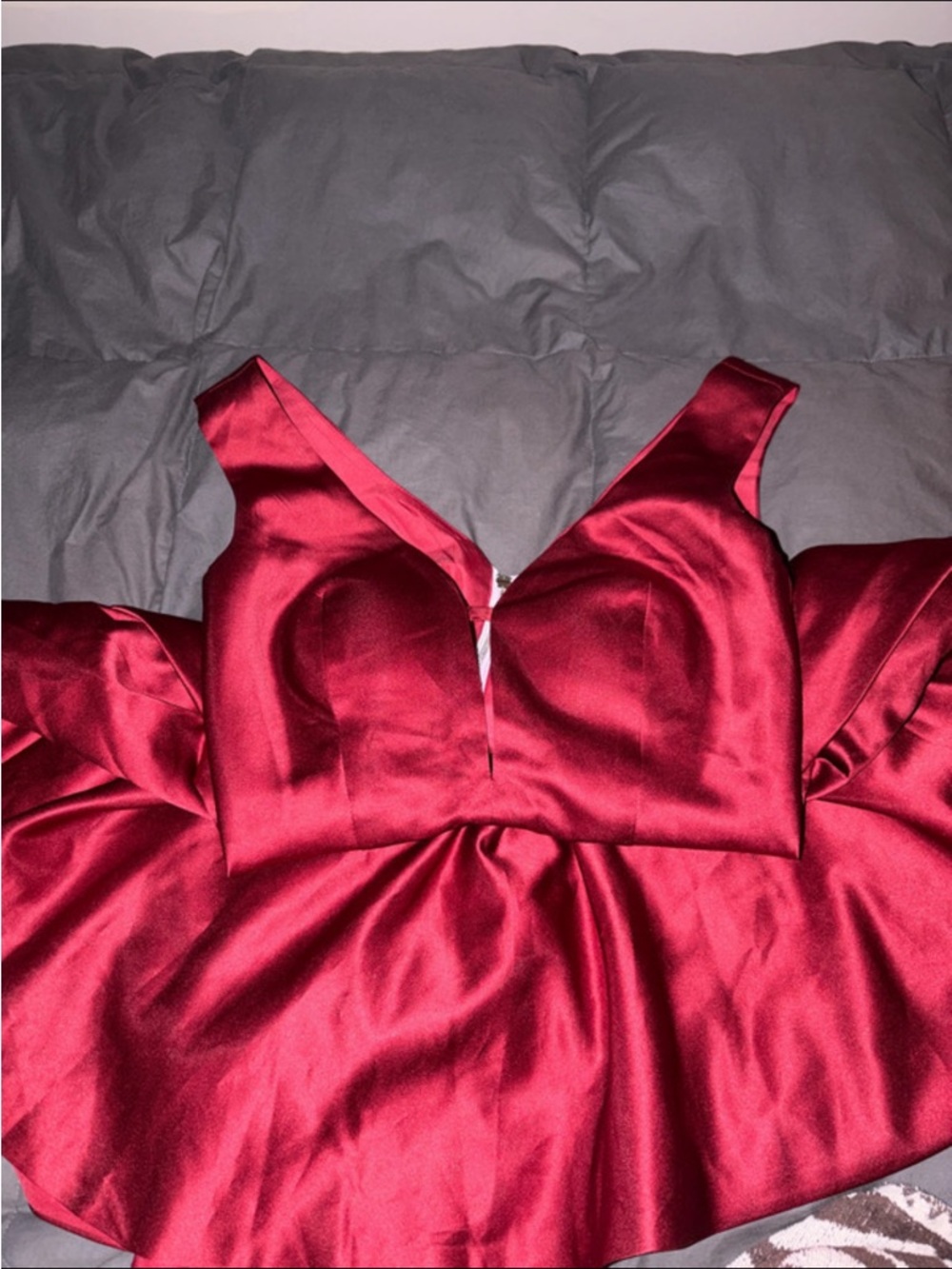 red dress.